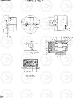 3210 HYDRAULIC PUMP 20/25/30/33DF-7, Hyundai