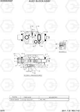 3370 AUX BLOCK ASSY 20/25/30/33DF-7, Hyundai