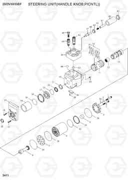 3411 STEERING UNIT(HANDLE KNOB,P/CNTL) 20/25/30/33DF-7, Hyundai