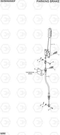 5050 PARKING BRAKE 20/25/30/33DF-7, Hyundai