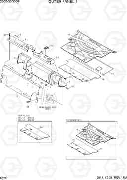 6020 OUTER PANEL 1 20/25/30/33DF-7, Hyundai