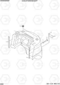 6050 COUNTERWEIGHT 20/25/30/33DF-7, Hyundai