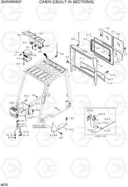 6070 CABIN 2(BUILT IN SECTIONS) 20/25/30/33DF-7, Hyundai