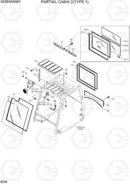 6220 PARTIAL CABIN 2(TYPE 1) 20/25/30/33DF-7, Hyundai