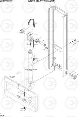 7430 INNER MAST(TS-MAST) 20/25/30/33DF-7, Hyundai