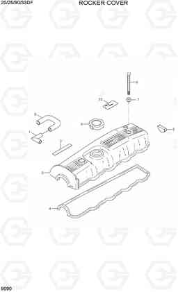 9090 ROCKER COVER 20/25/30/33DF-7, Hyundai