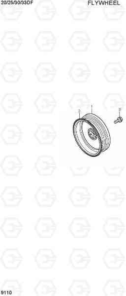 9110 FLYWHEEL 20/25/30/33DF-7, Hyundai