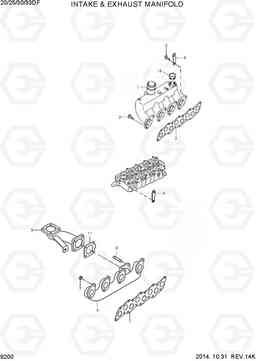 9200 INTAKE & EXHAUST MANIFOLD 20/25/30/33DF-7, Hyundai