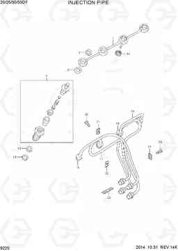 9220 INJECTION PIPE 20/25/30/33DF-7, Hyundai