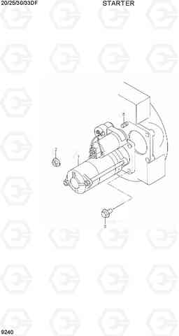 9240 STARTER 20/25/30/33DF-7, Hyundai