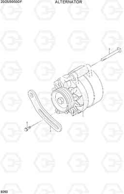 9260 ALTERNATOR 20/25/30/33DF-7, Hyundai