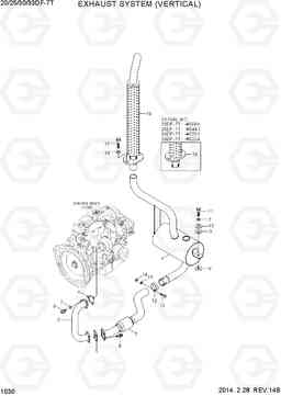 1030 EXHAUST SYSTEM (VERTICAL) 20/25/30/33DF-7T, Hyundai