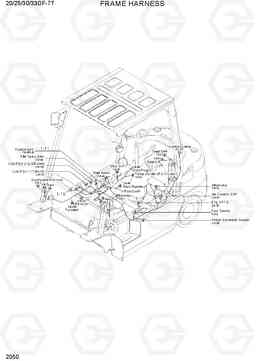 2050 FRAME HARNESS 20/25/30/33DF-7T, Hyundai