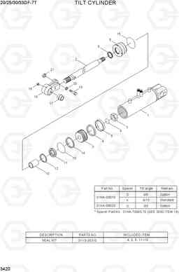 3420 TILT CYLINDER 20/25/30/33DF-7T, Hyundai