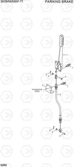 5050 PARKING BRAKE 20/25/30/33DF-7T, Hyundai