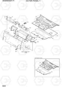 6020 OUTER PANEL 1 20/25/30/33DF-7T, Hyundai