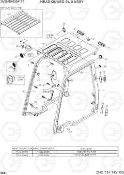 6041 HEAD GUARD SUB ASSY 20/25/30/33DF-7T, Hyundai