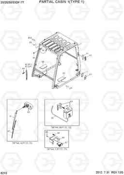 6210 PARTIAL CABIN 1 (TYPE 1) 20/25/30/33DF-7T, Hyundai