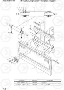 7045 INTEGRAL SIDE SHIFT ASSY (V,30/33DF) 20/25/30/33DF-7T, Hyundai