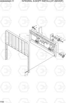 7143 INTEGRAL S-SHIFT INSTALL (VF,30/33DF) 20/25/30/33DF-7T, Hyundai