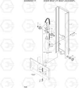 7230 INNER MAST (TF-MAST, 20/25/30DF) 20/25/30/33DF-7T, Hyundai