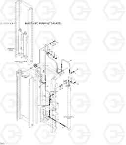 7440 MAST HYD PIPING (TS-MAST) 20/25/30/33DF-7T, Hyundai
