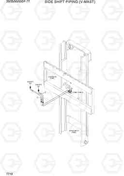 7710 SIDE SHIFT PIPING (V-MAST) 20/25/30/33DF-7T, Hyundai