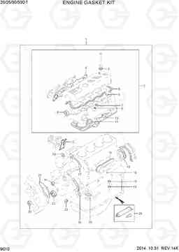 9010 ENGINE GASKET KIT 20/25/30/33DF-7T, Hyundai