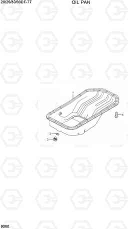 9060 OIL PAN 20/25/30/33DF-7T, Hyundai