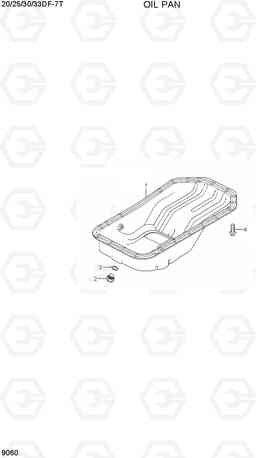 9060 OIL PAN 20/25/30/33DF-7T, Hyundai