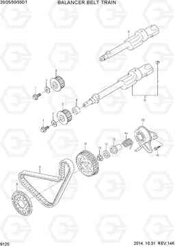 9120 BALANCER BELT TRAIN 20/25/30/33DF-7T, Hyundai
