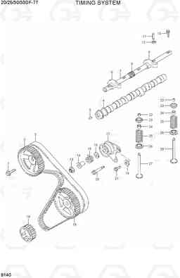 9140 TIMING SYSTEM 20/25/30/33DF-7T, Hyundai