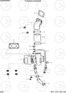 9190 TURBOCHARGER 20/25/30/33DF-7T, Hyundai