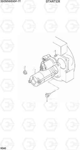 9240 STARTER 20/25/30/33DF-7T, Hyundai