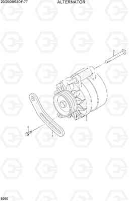 9260 ALTERNATOR 20/25/30/33DF-7T, Hyundai