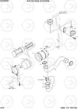 1015 AIR INTAKE SYSTEM 20G/25G/30G-7, Hyundai