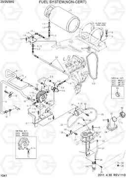 1041 FUEL SYSTEM(NON-CERT) 20G/25G/30G-7, Hyundai