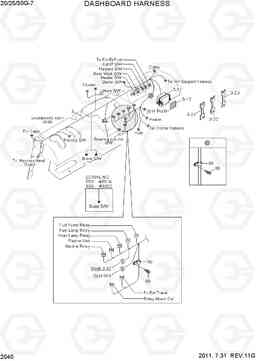 2040 DASHBOARD HARNESS 20G/25G/30G-7, Hyundai