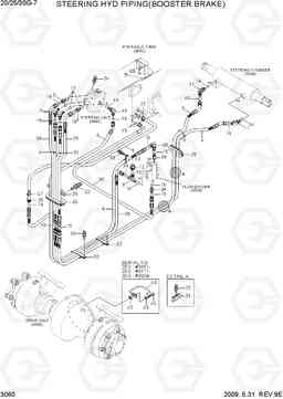 3060 STEERING HYD PIPING(BOOSTER BRAKE) 20G/25G/30G-7, Hyundai