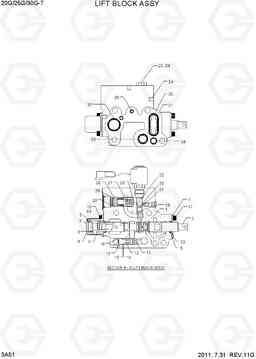 3A51 LIFT BLOCK ASSY 20G/25G/30G-7, Hyundai