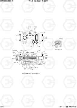 3A61 TILT BLOCK ASSY 20G/25G/30G-7, Hyundai