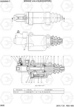 3B20 BRAKE VALVE(BOOSTER) 20G/25G/30G-7, Hyundai