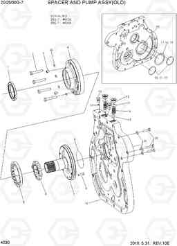 4030 SPACER AND PUMP ASSY(OLD) 20G/25G/30G-7, Hyundai