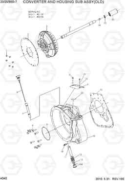 4040 CONVERTER & HOUSING SUB ASSY(OLD) 20G/25G/30G-7, Hyundai