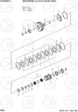 4060 REVERSE CLUTCH SUB ASSY(OLD) 20G/25G/30G-7, Hyundai