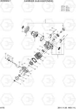 4170 CARRIER SUB ASSY(NEW) 20G/25G/30G-7, Hyundai