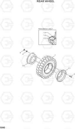 5040 REAR WHEEL 20G/25G/30G-7, Hyundai