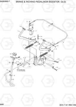 5061 BRAKE & INCHING PEDAL(NON BOOSTER) 20G/25G/30G-7, Hyundai