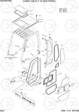6050 CABIN 1(BUILT IN SECTION) 20G/25G/30G-7, Hyundai