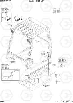 6110 CABIN GROUP 20G/25G/30G-7, Hyundai